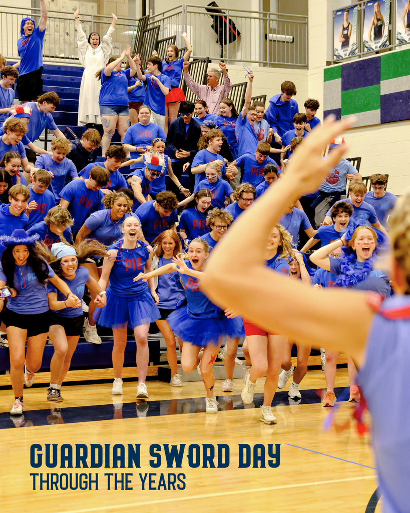 SMA students rush the court in excitement that they won the Guardian Sword.