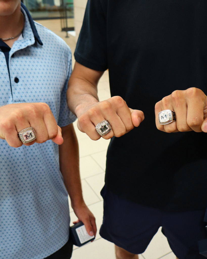 Close up of the state ring.
