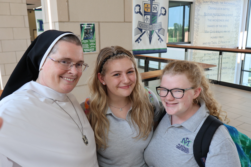 Students and Sister selfie