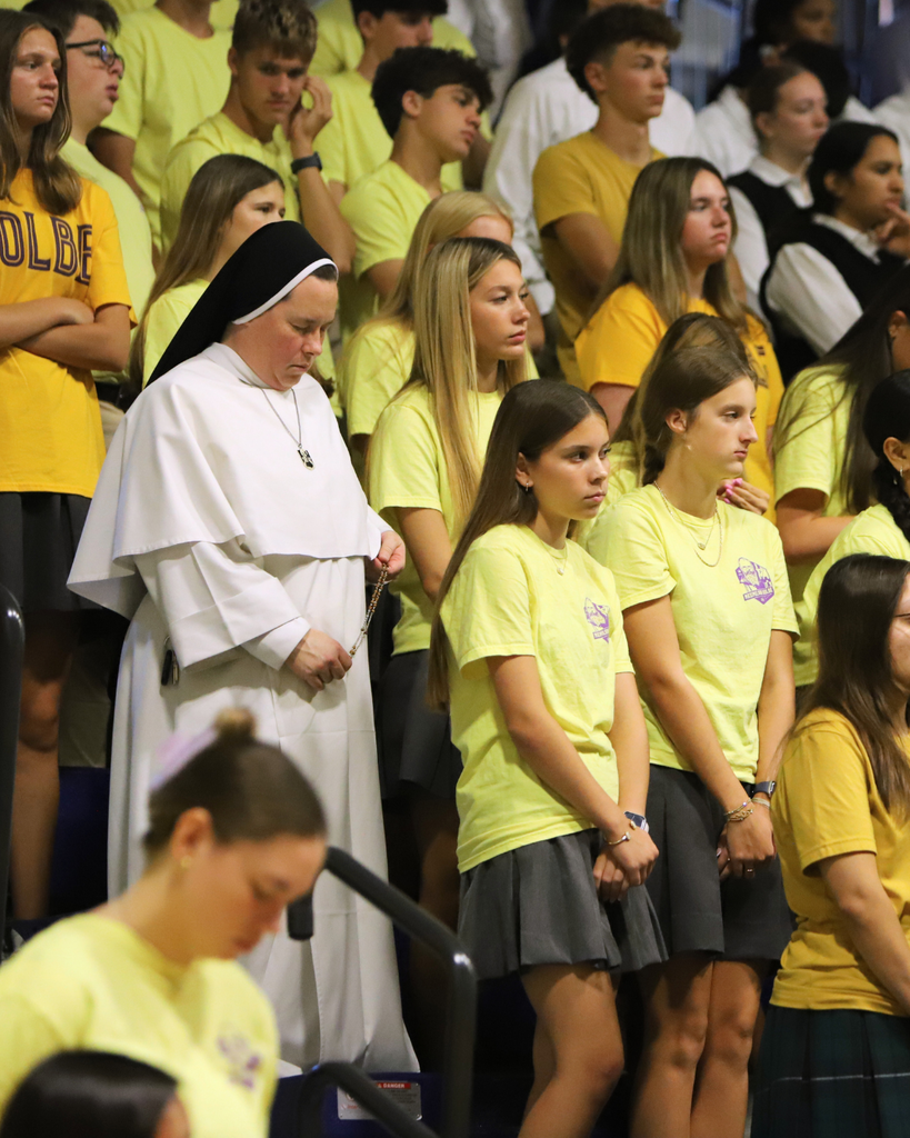 Kolbe community during Mass.