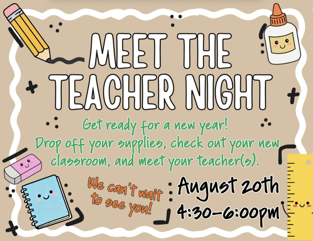 meet the teacher night graphic