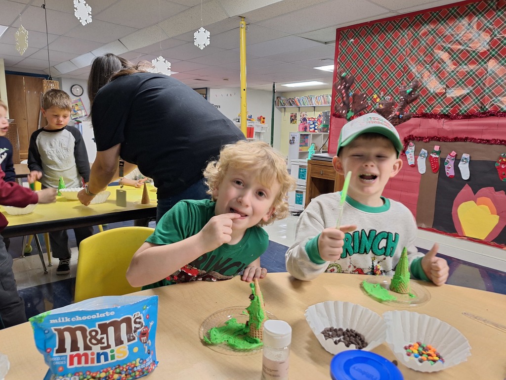 decorating Christmas trees