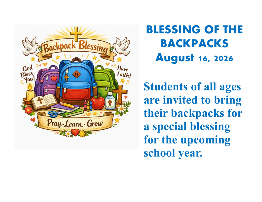 Backpack Blessing