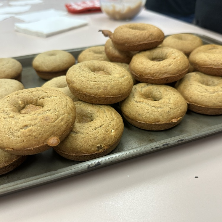 fresh baked apple donuts