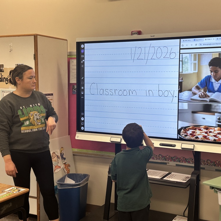boy in classroom sentence