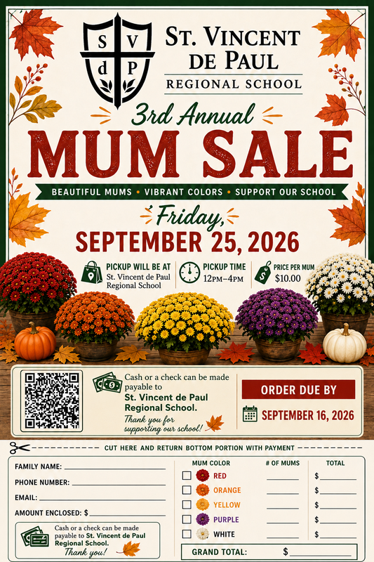 3rd Annual Mum Sale