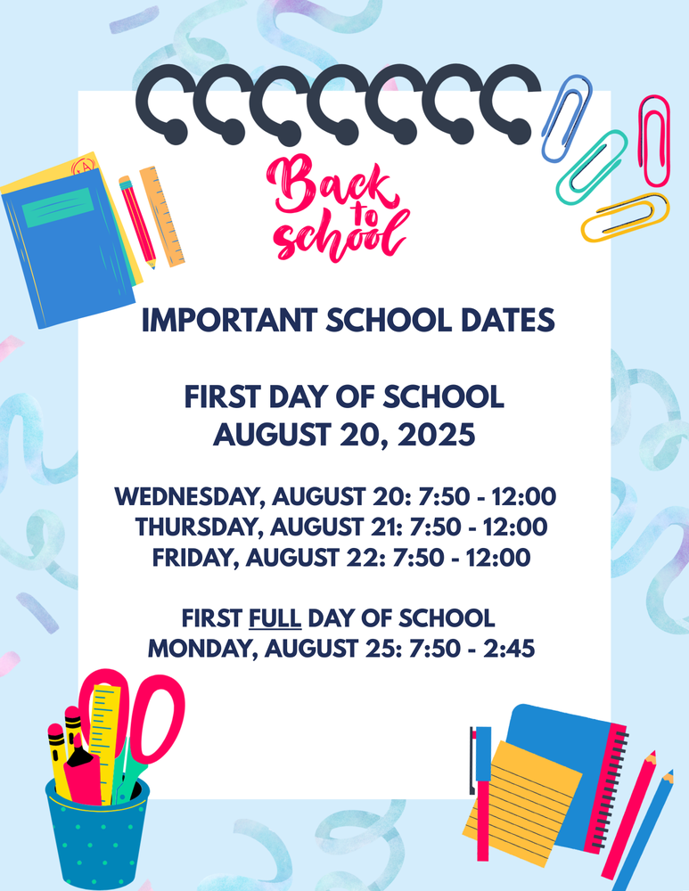 Important School Dates