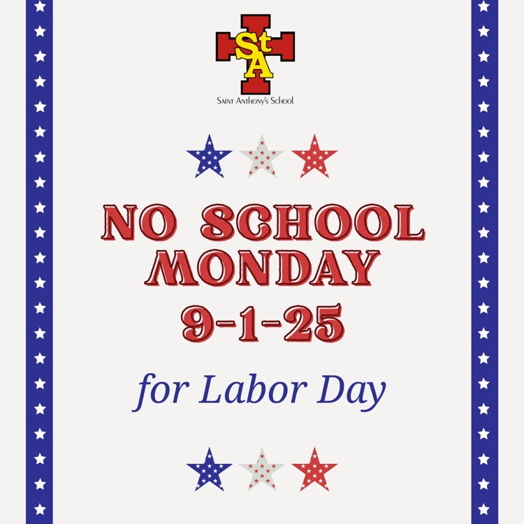 No School Monday 9-1-25
