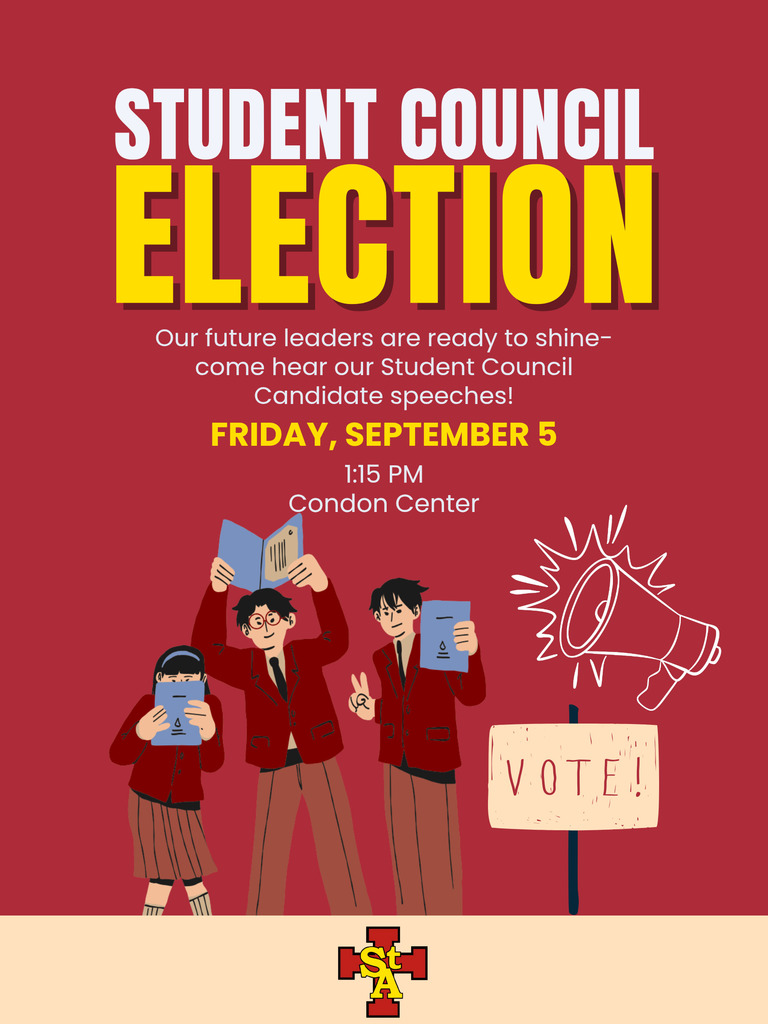 Student Council speeches flyer