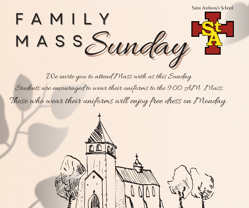 Join Us for Mass This Sunday!