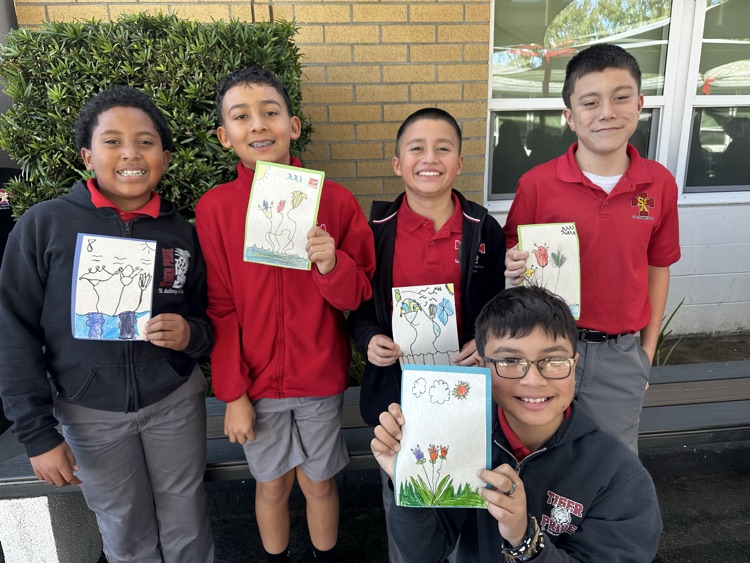 In yesterday’s @arttrekinc, our students learned about Egyptian papyrus and then illustrated their own papyrus.