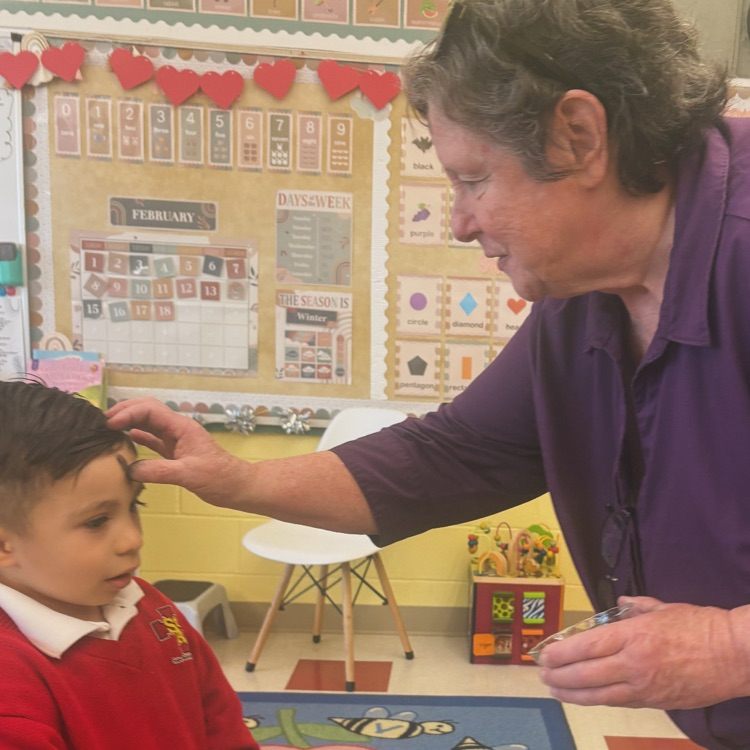 Our tiny tigers, marked with ashes and full of Jesus' love