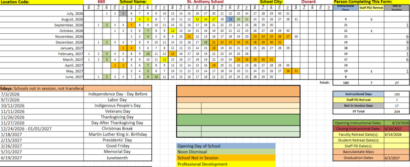 2026-2027 Calendar