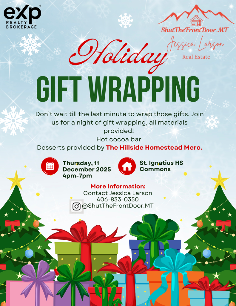 Blue and Green Playful Holiday Gift Wrapping Flyer-4 (1)