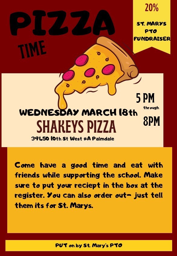 Shakey's Night Fundraiser 