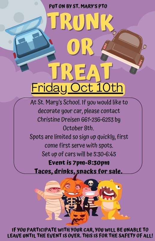 Oct trunk or treat
