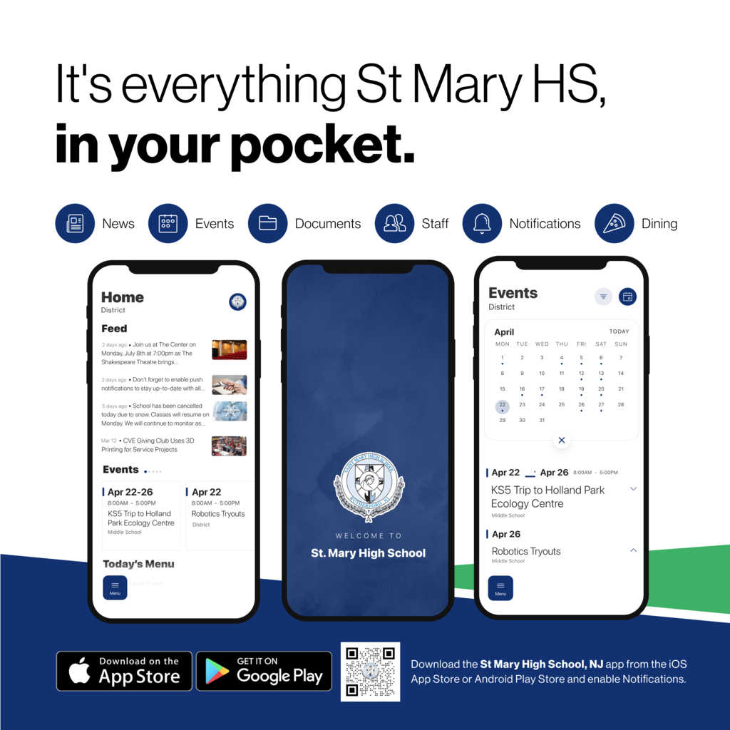 It's everything from your district in your pocket. News Events Documents Staff Dining Notifications Download the district's app from the ios app store or android play store and enable notifications (pictures of the app)