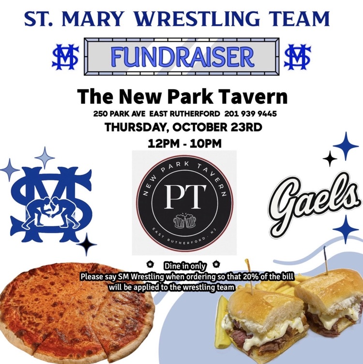 Come support the St. Mary Wrestling Team at the New Park Tavern!!