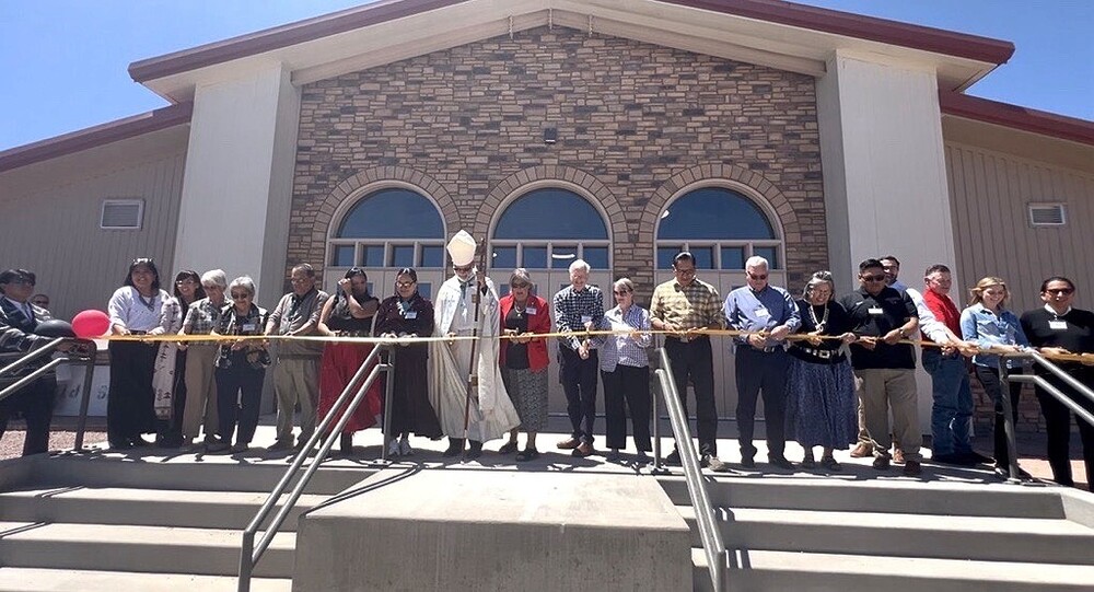 Ribbon cutting at the gym dedication