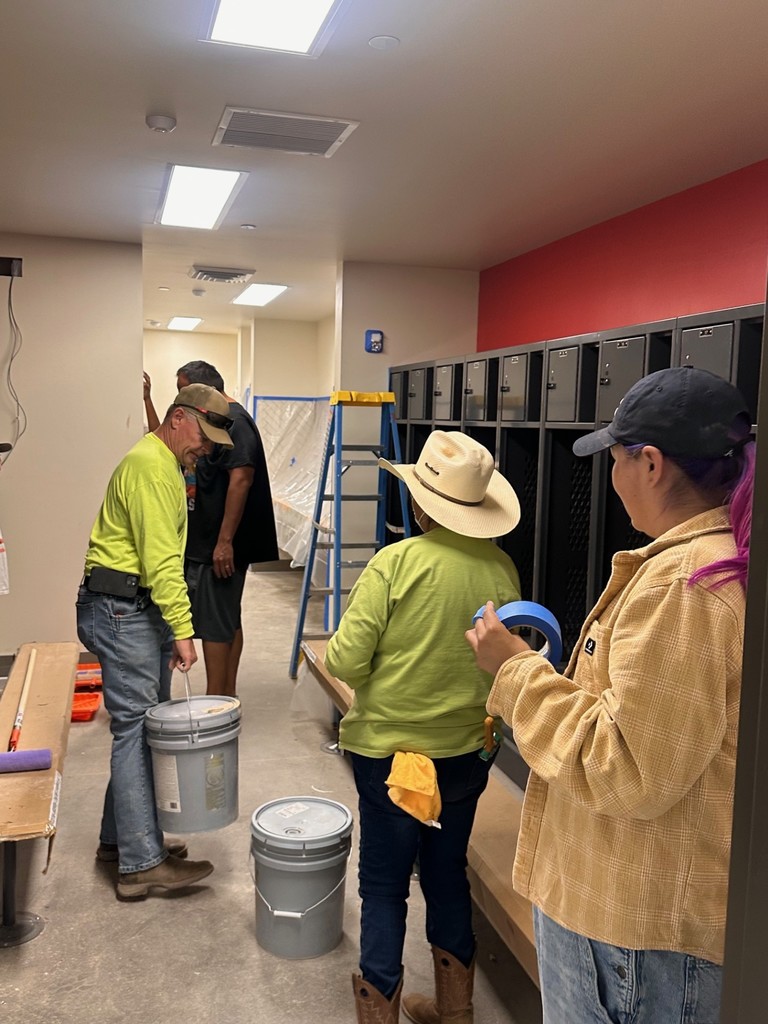 the paint is being brought in
