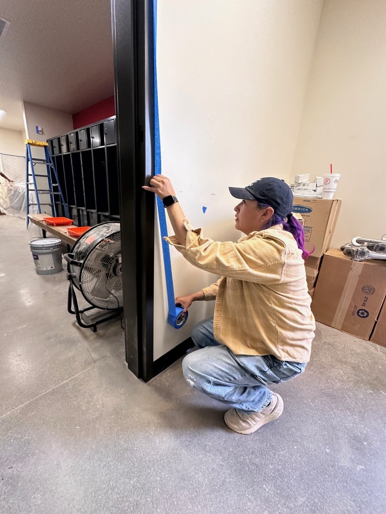 taping door frames