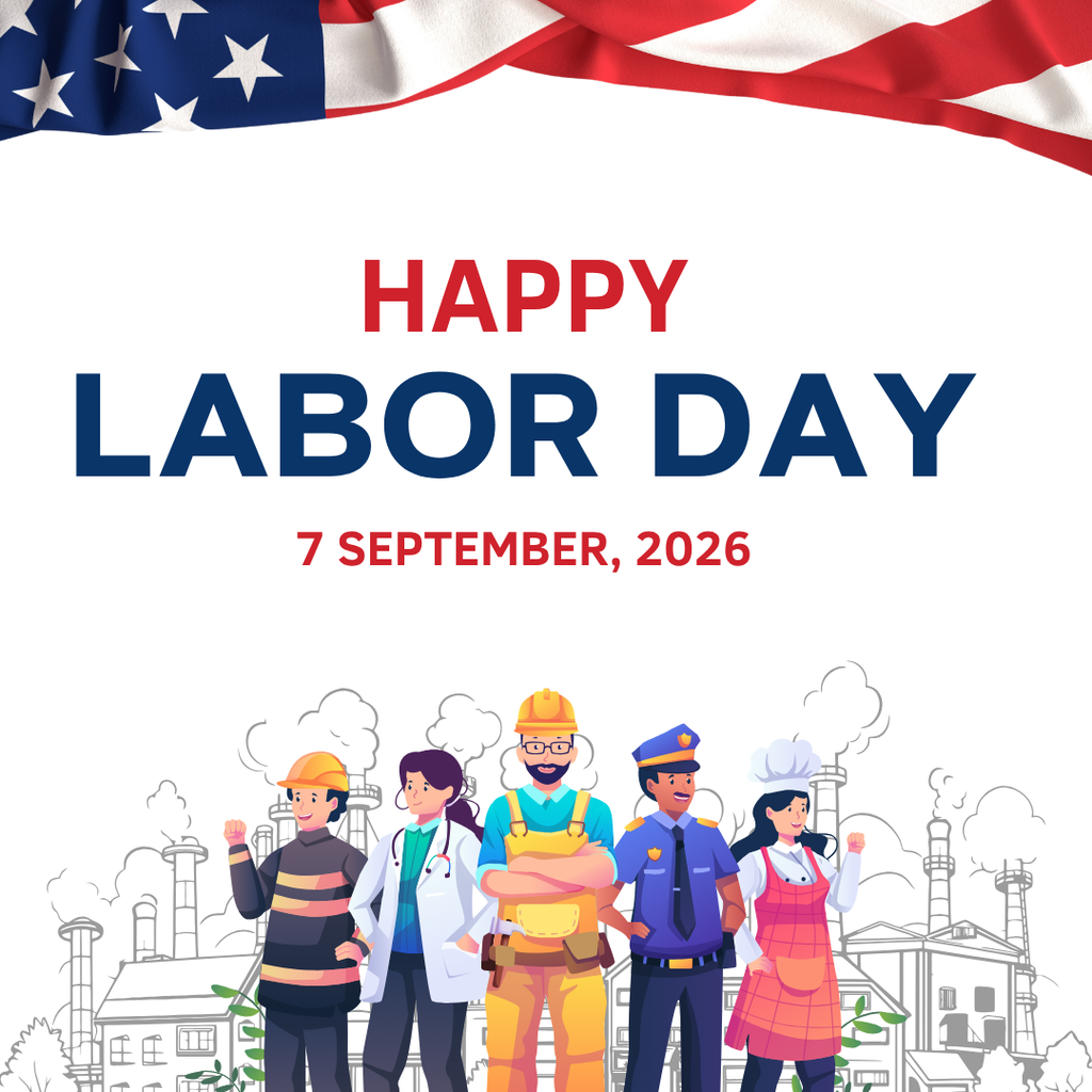Happy labor day 7 september, 2026 campus is closed