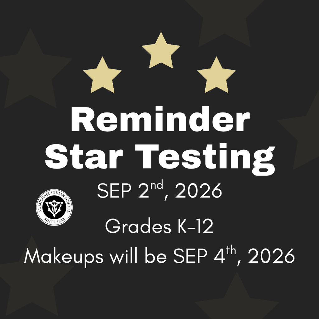 This post is a reminder for star testing happening september 2nd for grades k-12 and makeups will be september 4th