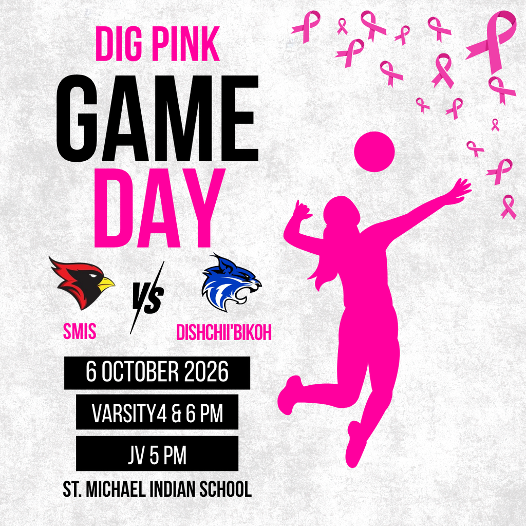 Dig pink game for smis against CBQ varsity at 4 and 6 pm jv at 5pm