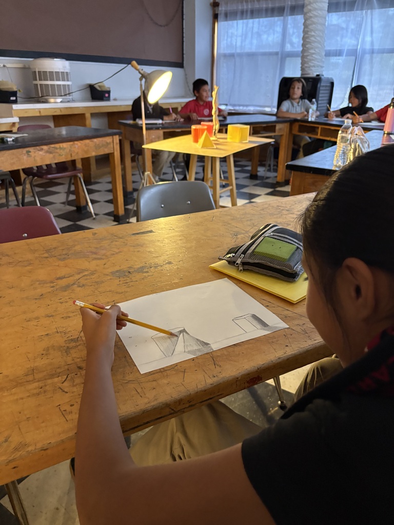 5th Grade art is learning about value and how value can create life