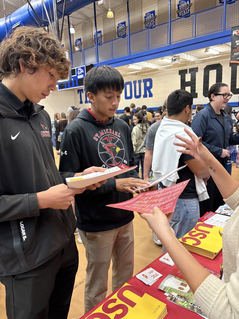 Logan Belgarde & Evans Tracy with a USC rep