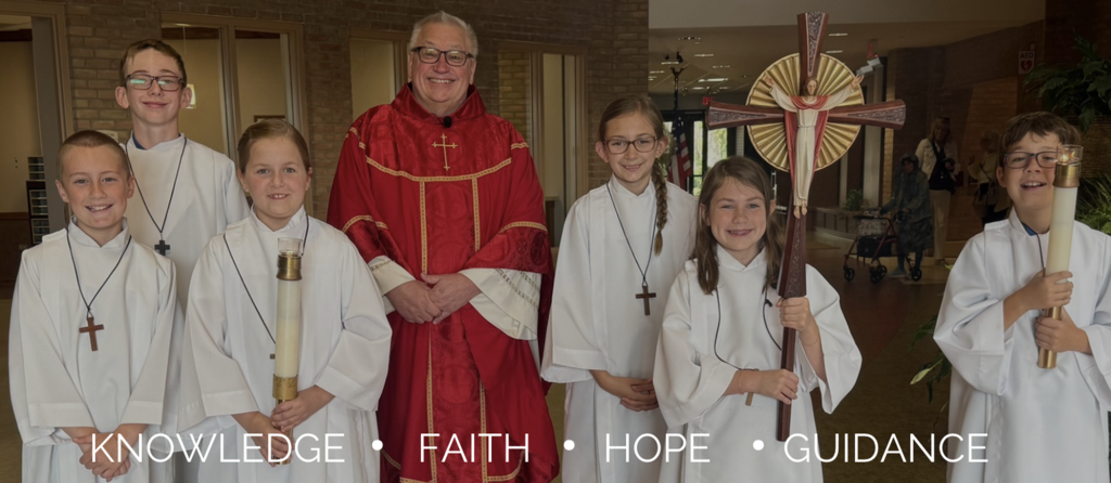 students w/ priest