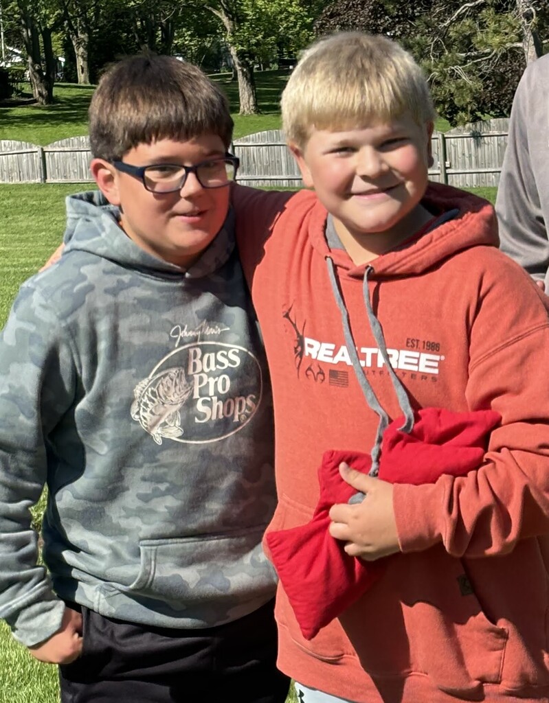Two 3rd Graders at 25-26 Field Day