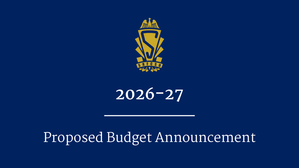 St. Regis Falls logo with 2026-27 Proposed Budget Announcement