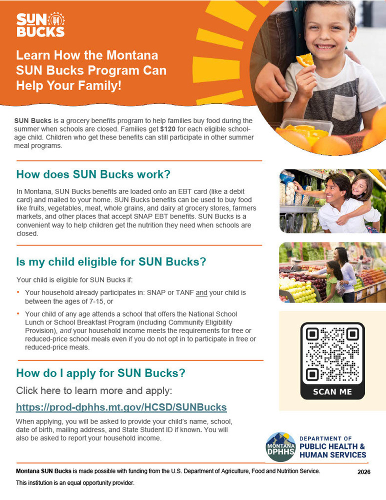 SunBucks flyer
