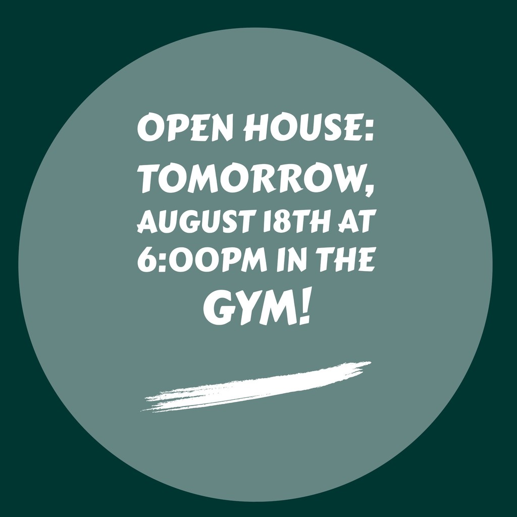 Open house announcement
