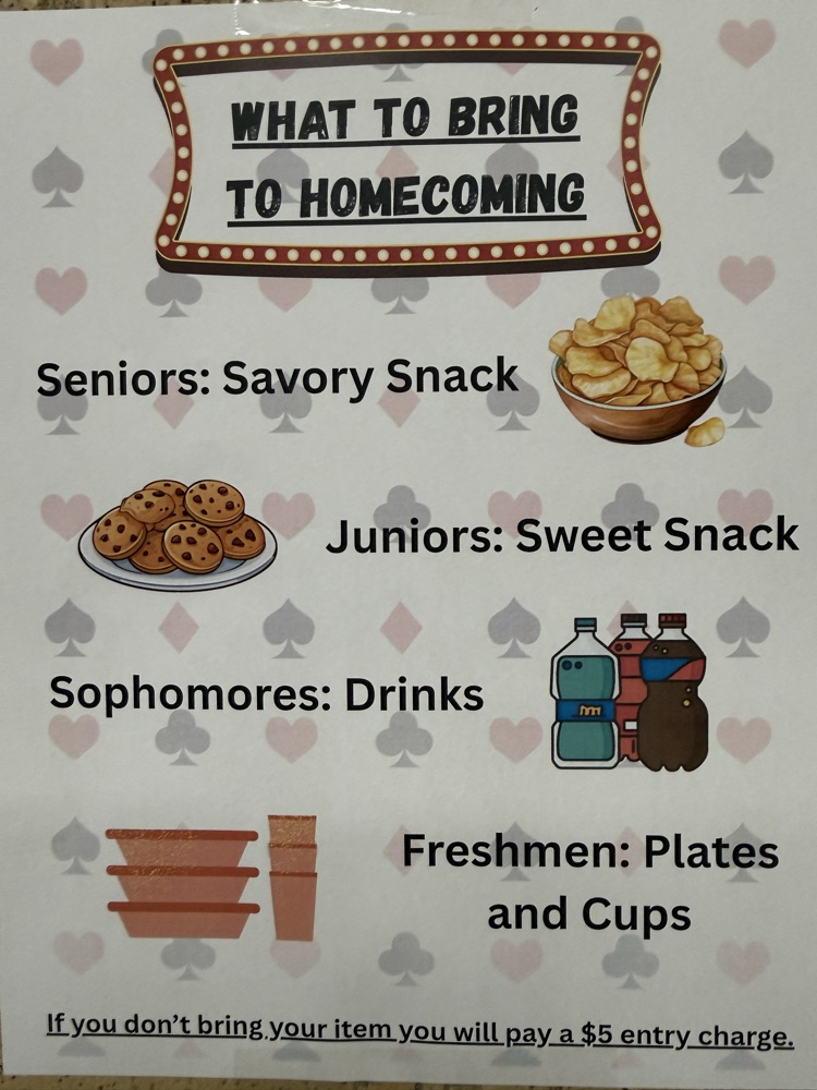 What to bring to homecoming 