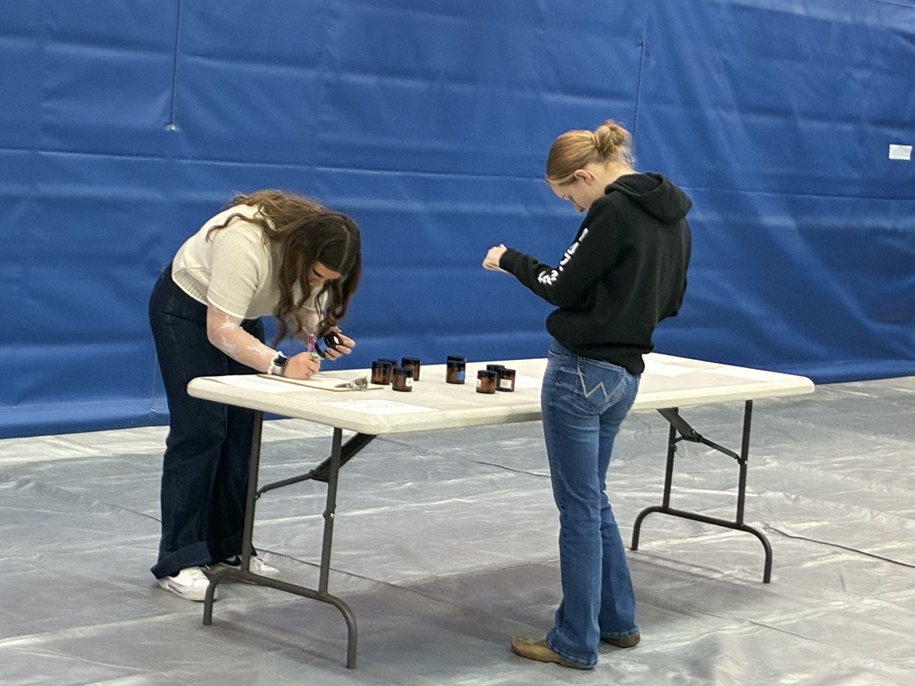 Emmarie and Maylin competing