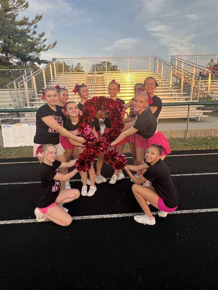 SSC Cheerleaders supporting Pink Out