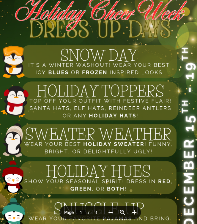 Holiday Cheer Week