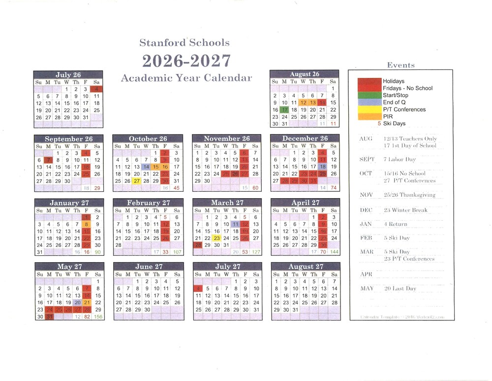 2026-2027 School Calendar 