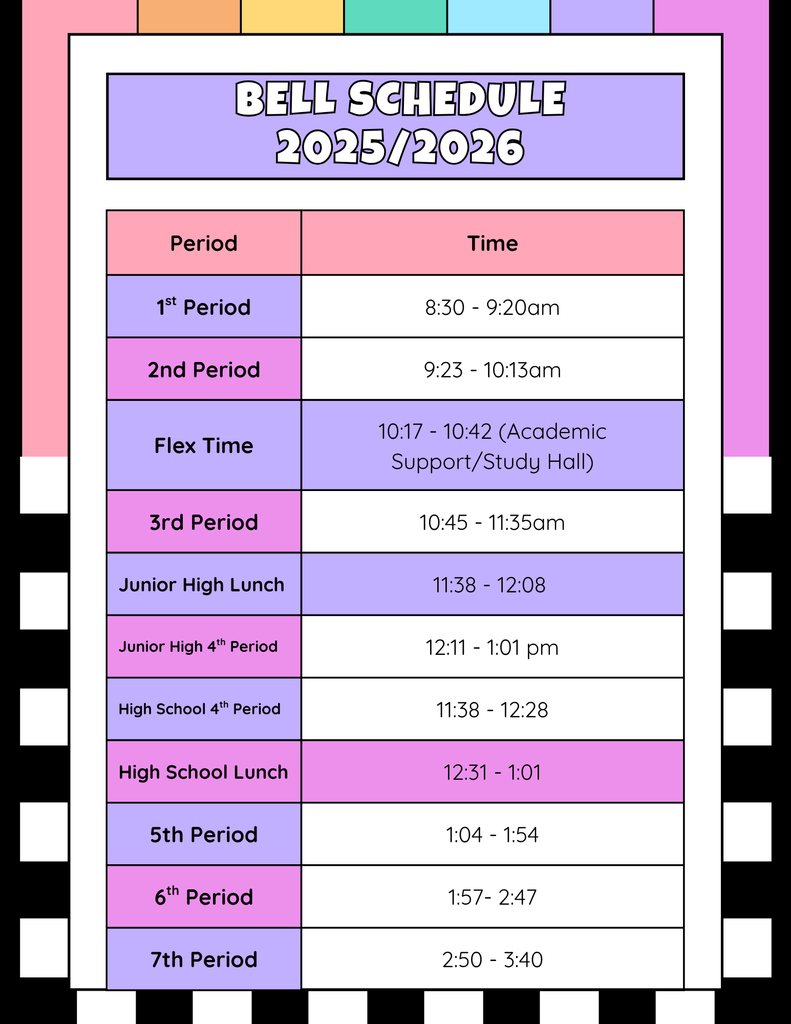 Bell Schedule