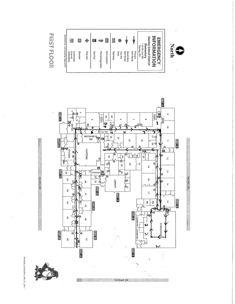Indoor elementary costume parade route.  If needed, please call the front office for further details.  