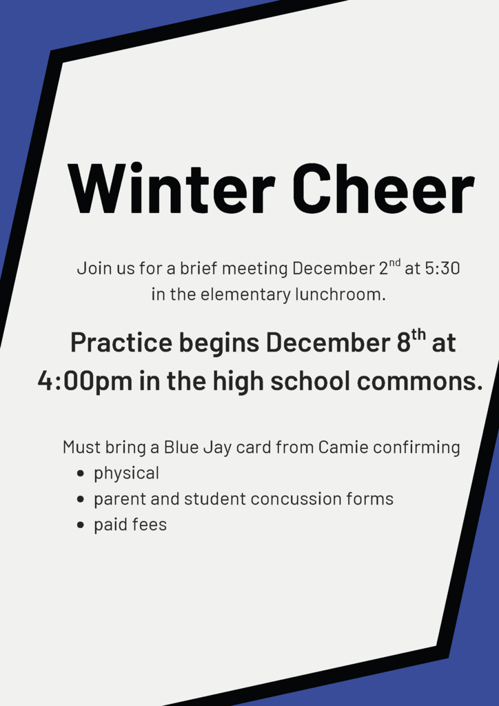winter cheer flyer