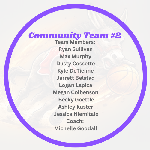 Donkey Basketball Sponsors and Teams