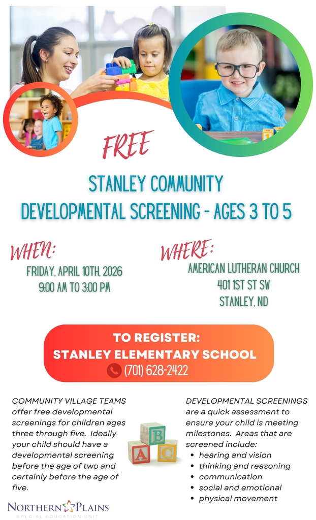 Free Developmental Screening poster