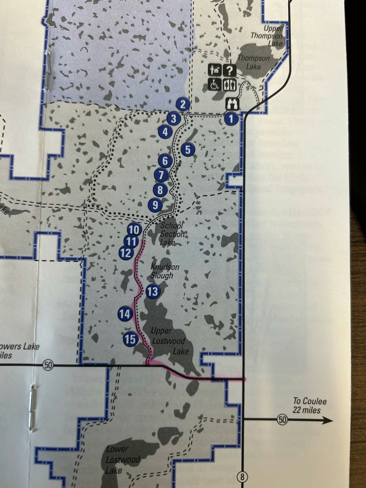 map of where to find the grouse dancing grounds