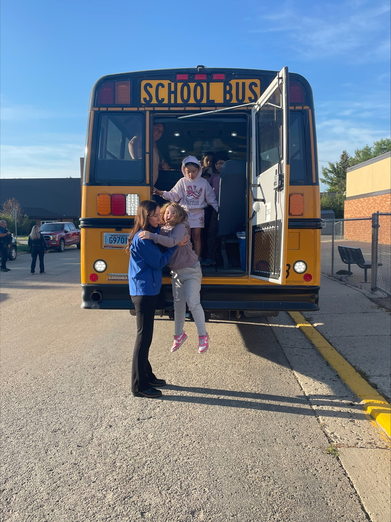 student exiting a bus