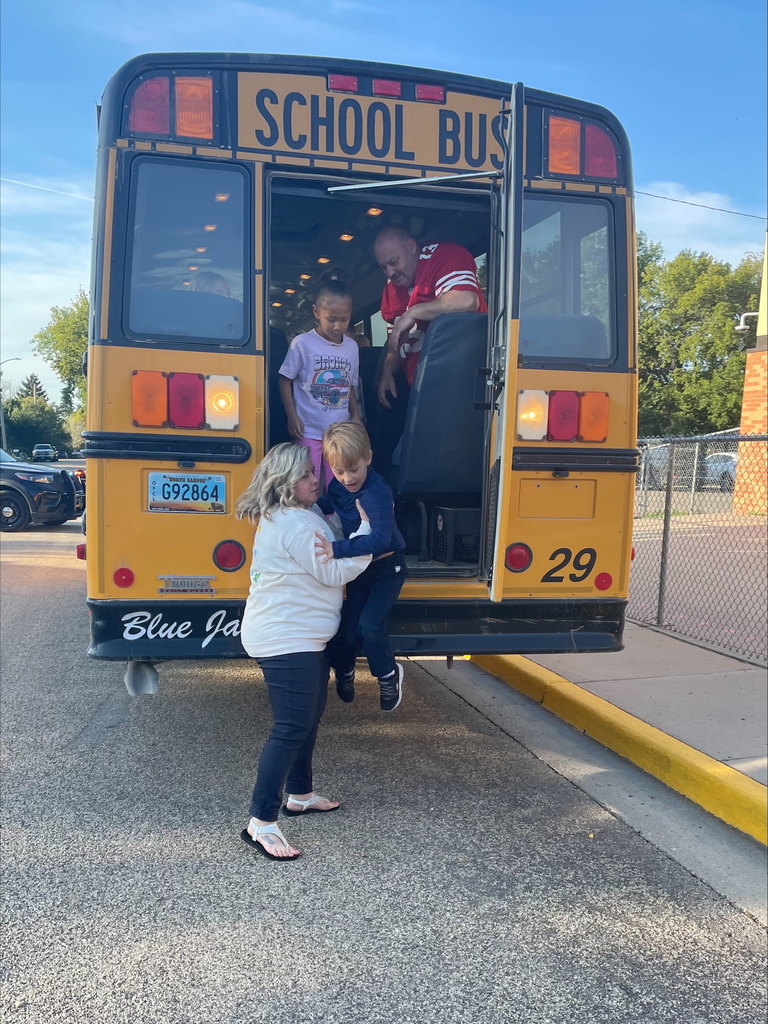 student exiting a bus