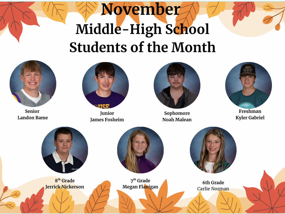 november mhs students of the month