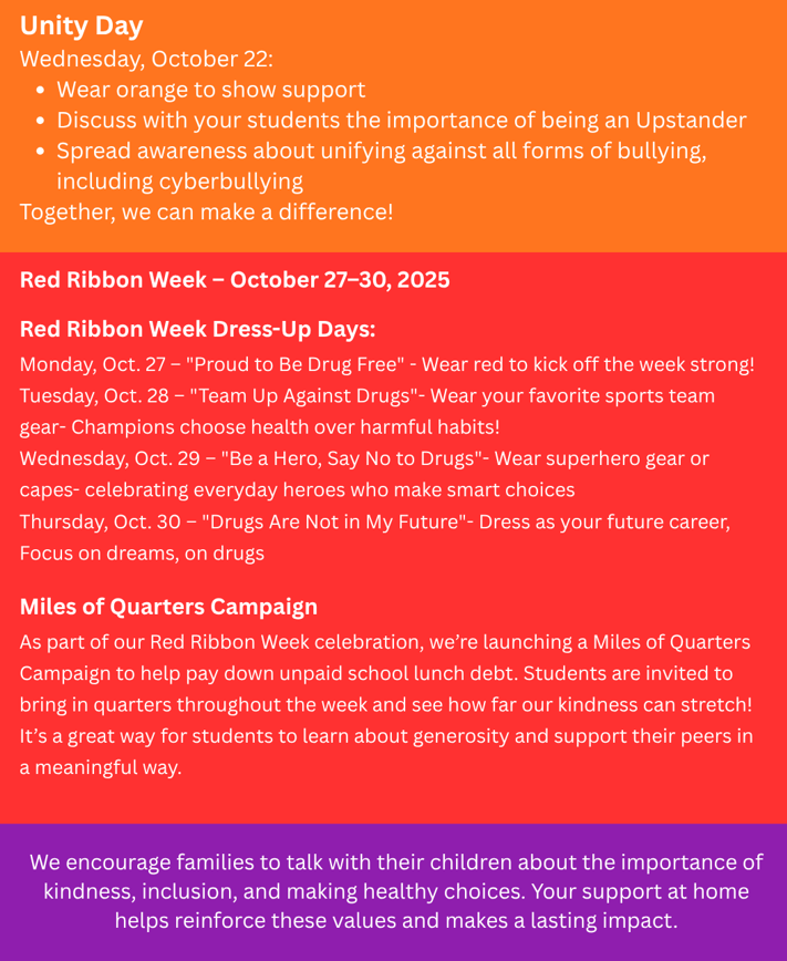 UNITY DAY AND RED RIBBON WEEK